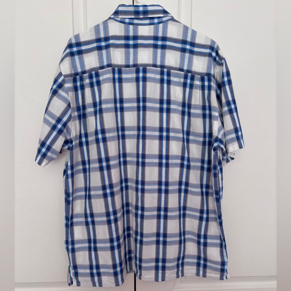 Nautica Men’s Plaid Short‑Sleeve Button‑Up Shirt – Size Large – EUC - Picture 4 of 8